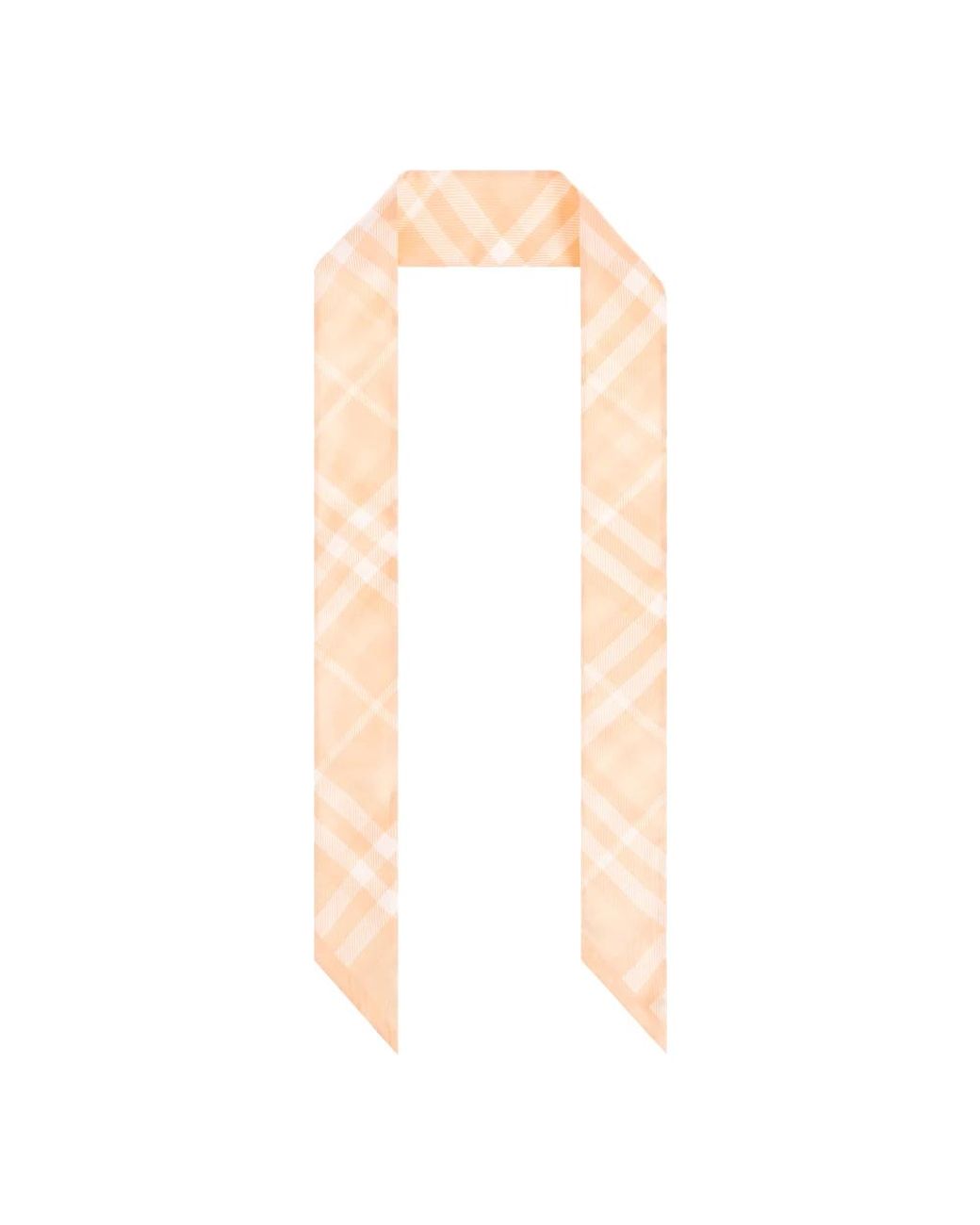 Burberry White Silk Scarves
