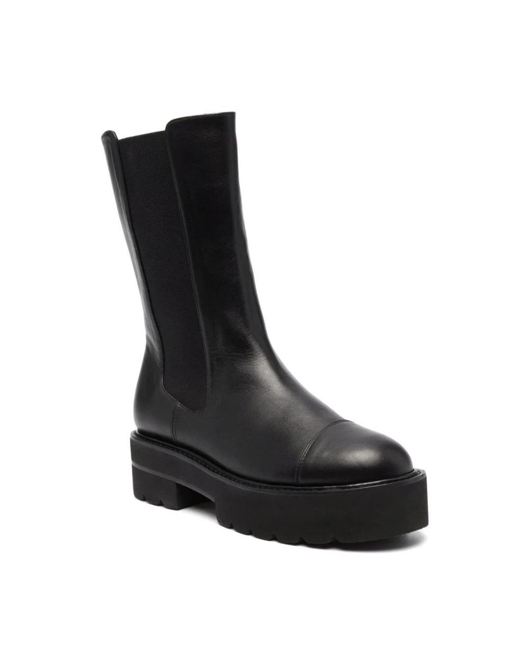 Stuart Weitzman Black Chelsea Boots