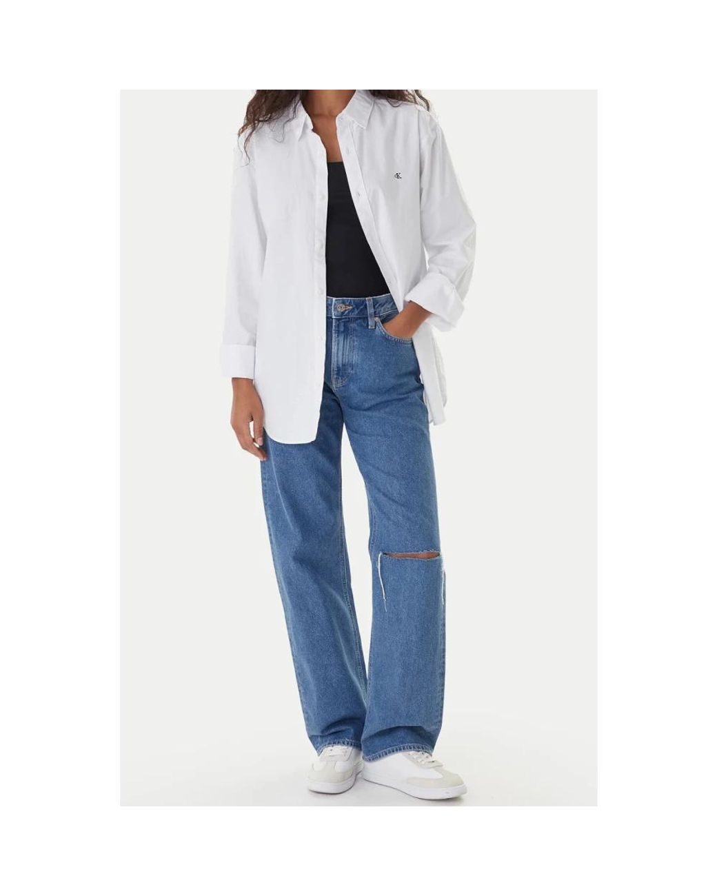 Calvin Klein Blue Straight Fit Jeans