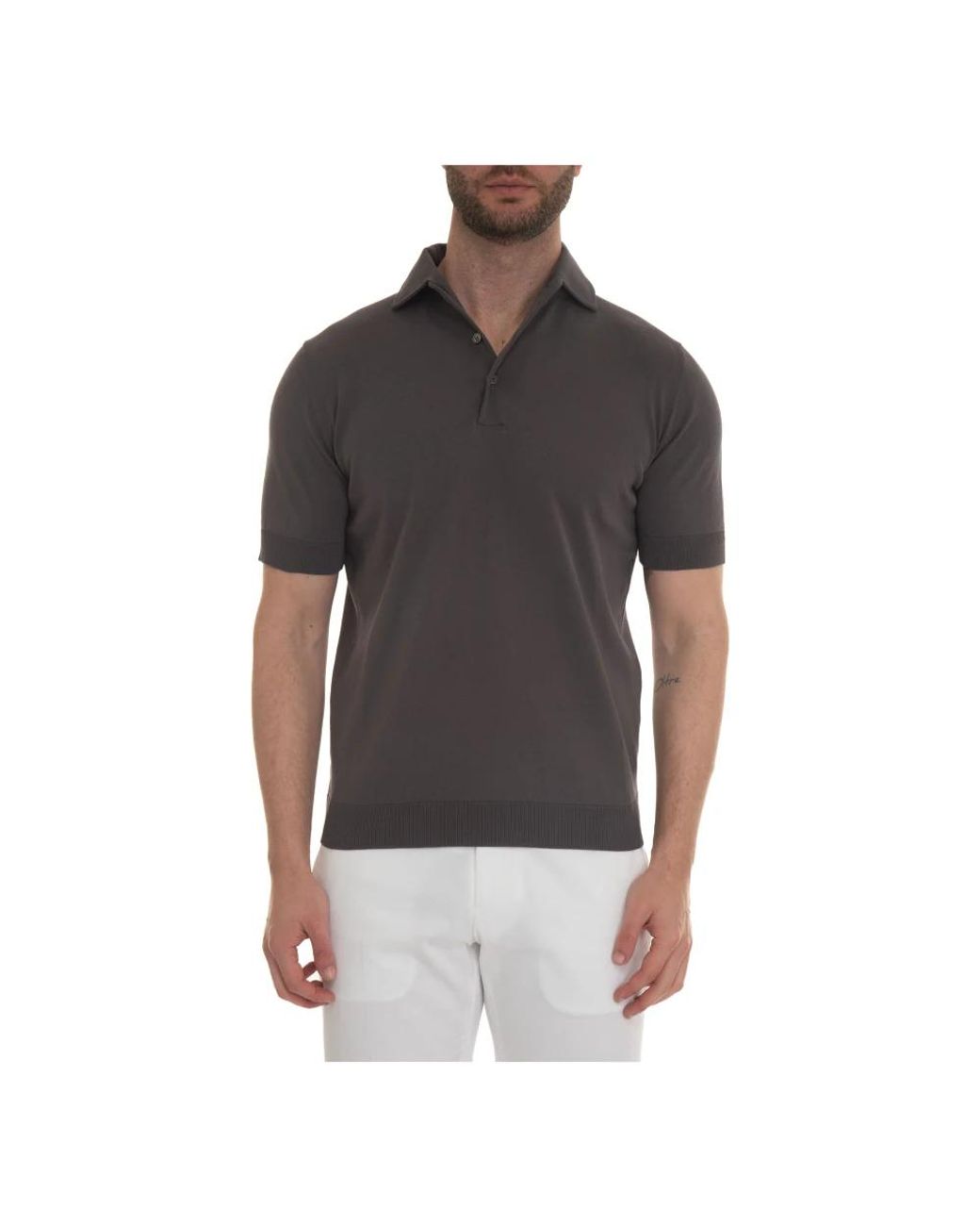 hindustrie Black Polo Shirts for men