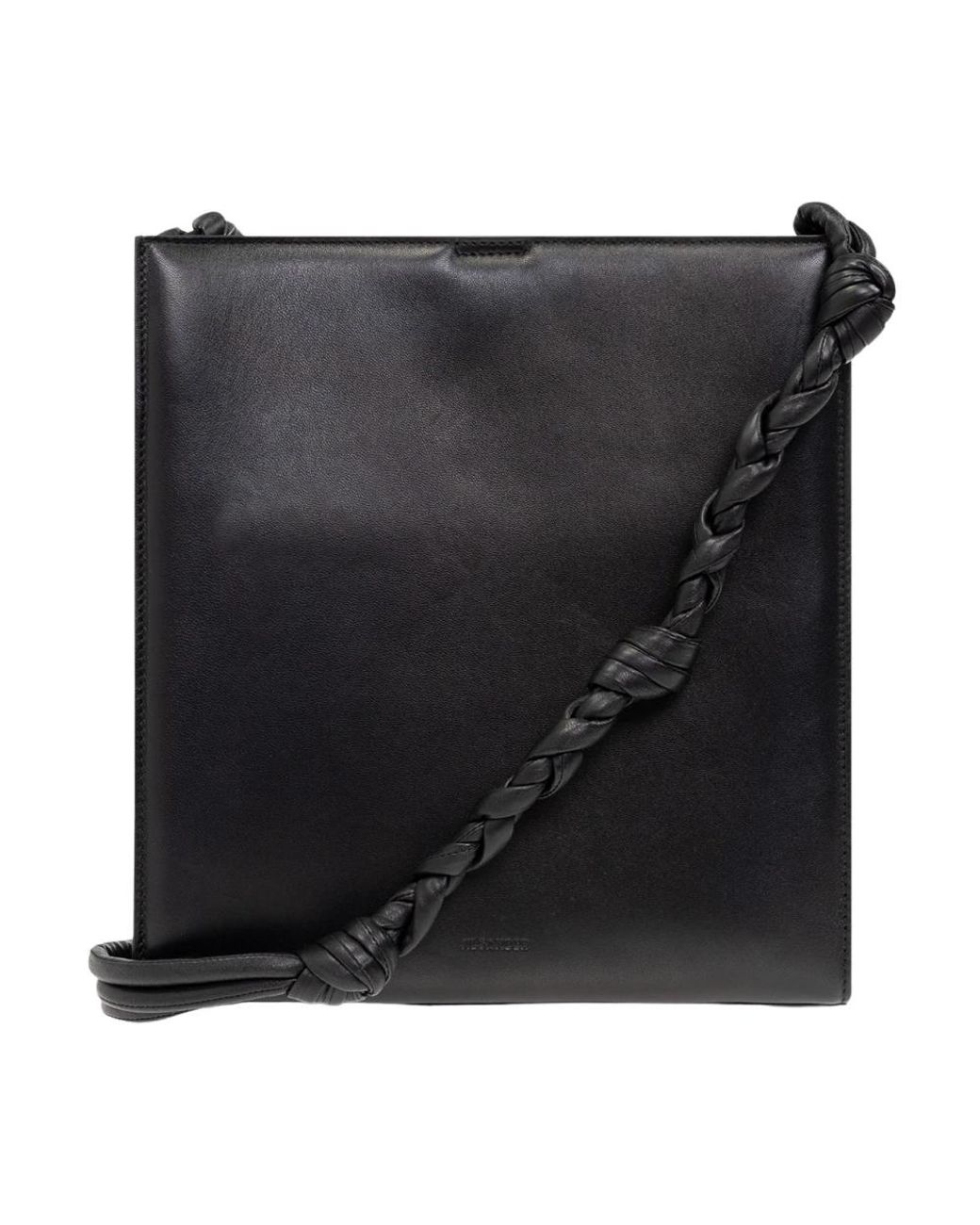 Jil Sander Black 'tangle medium' schultertasche