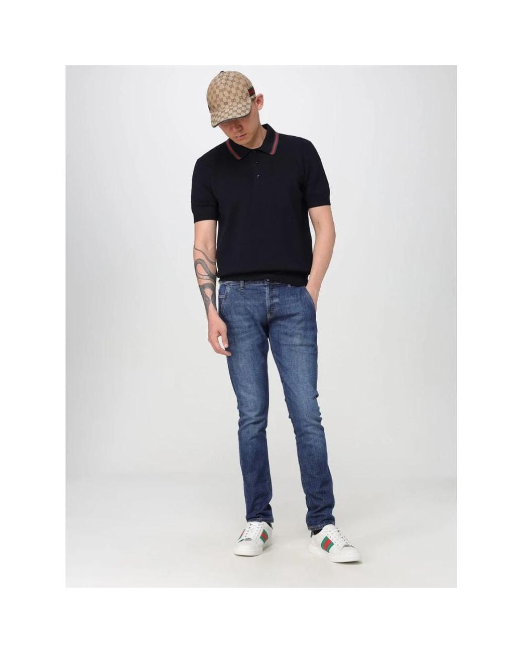 Gucci Accessoires ,Monogram Baseball Cap in het Brown voor heren