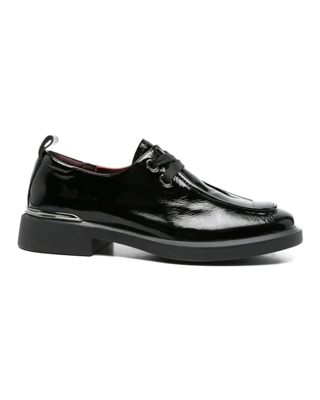 Linda Baumann Black Laced Shoes