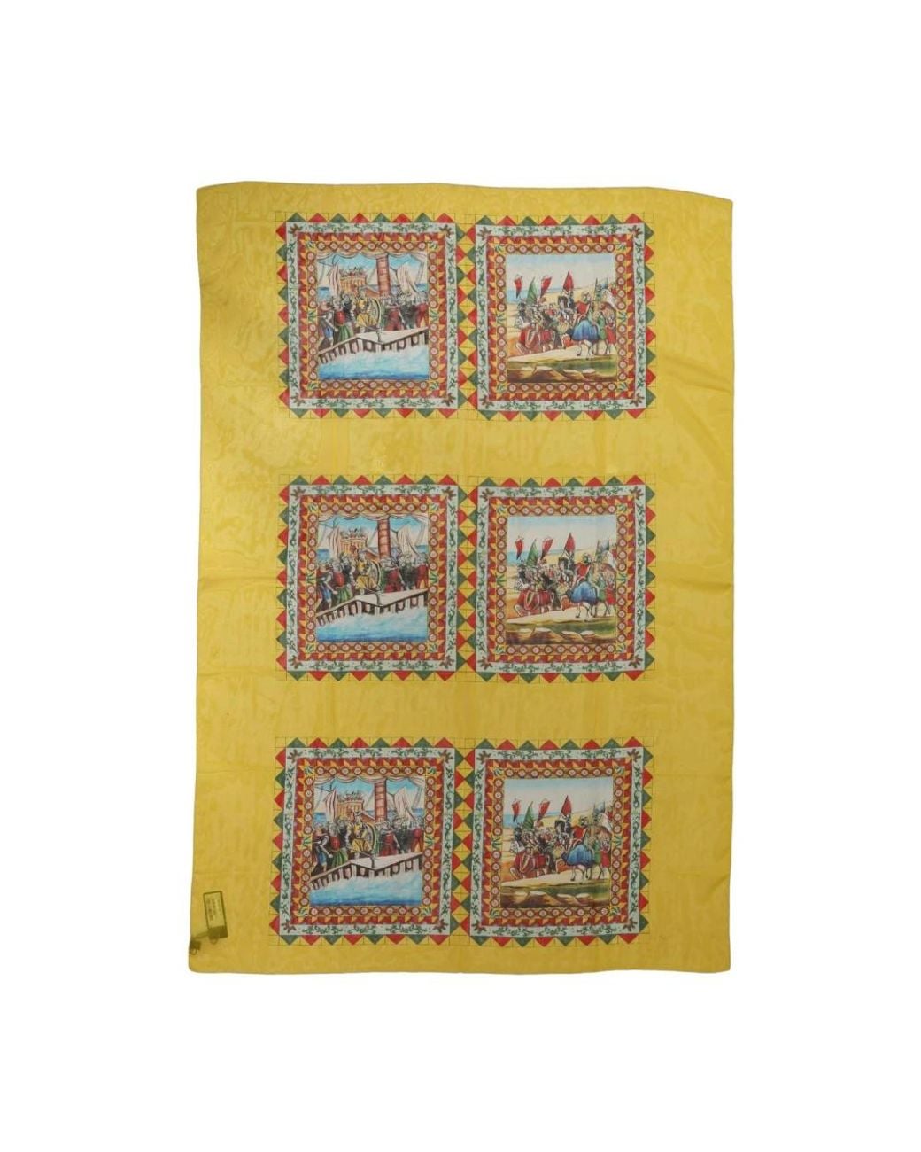 Dolce & Gabbana Yellow Silk Scarves