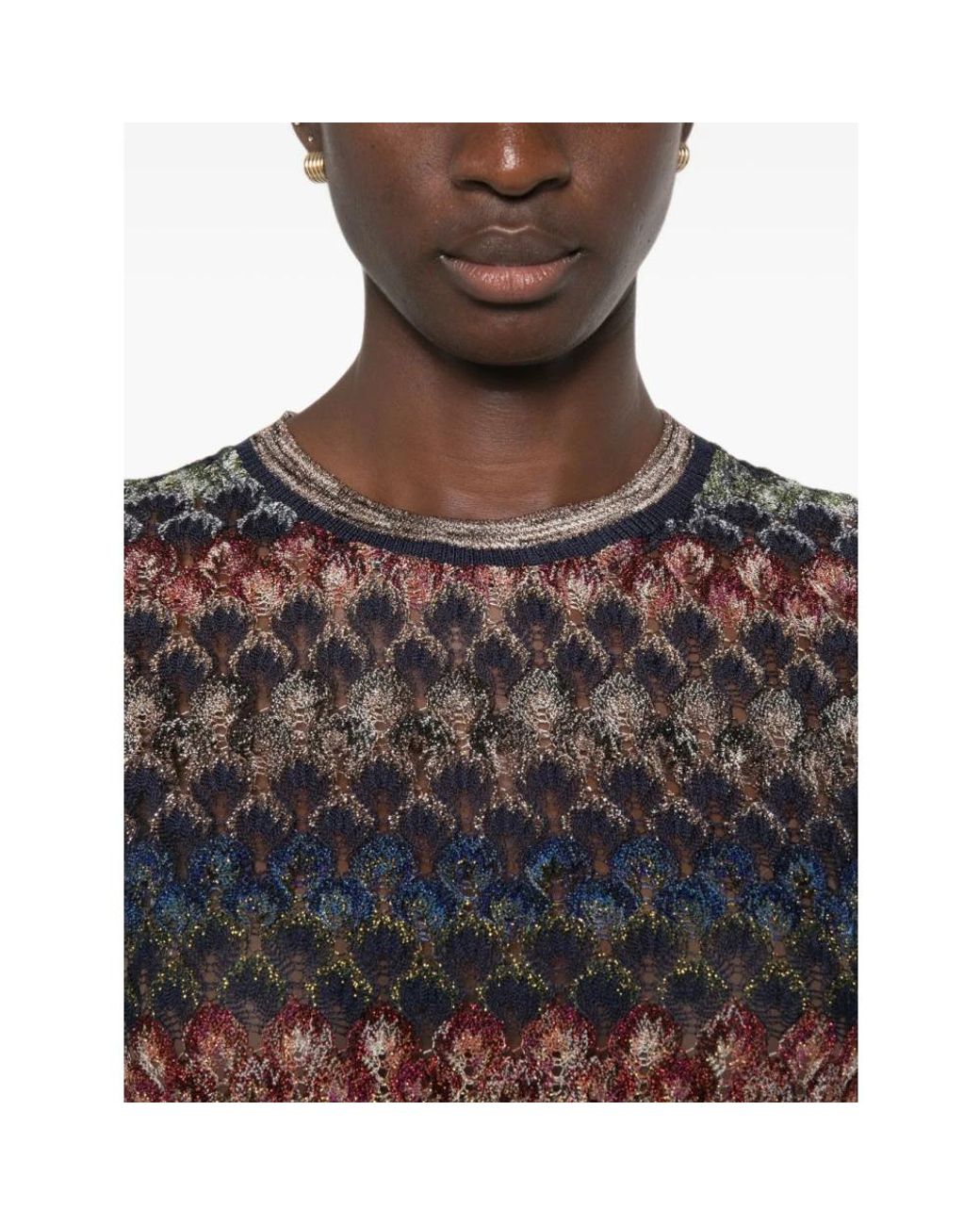 Missoni Gray Round-Neck Knitwear