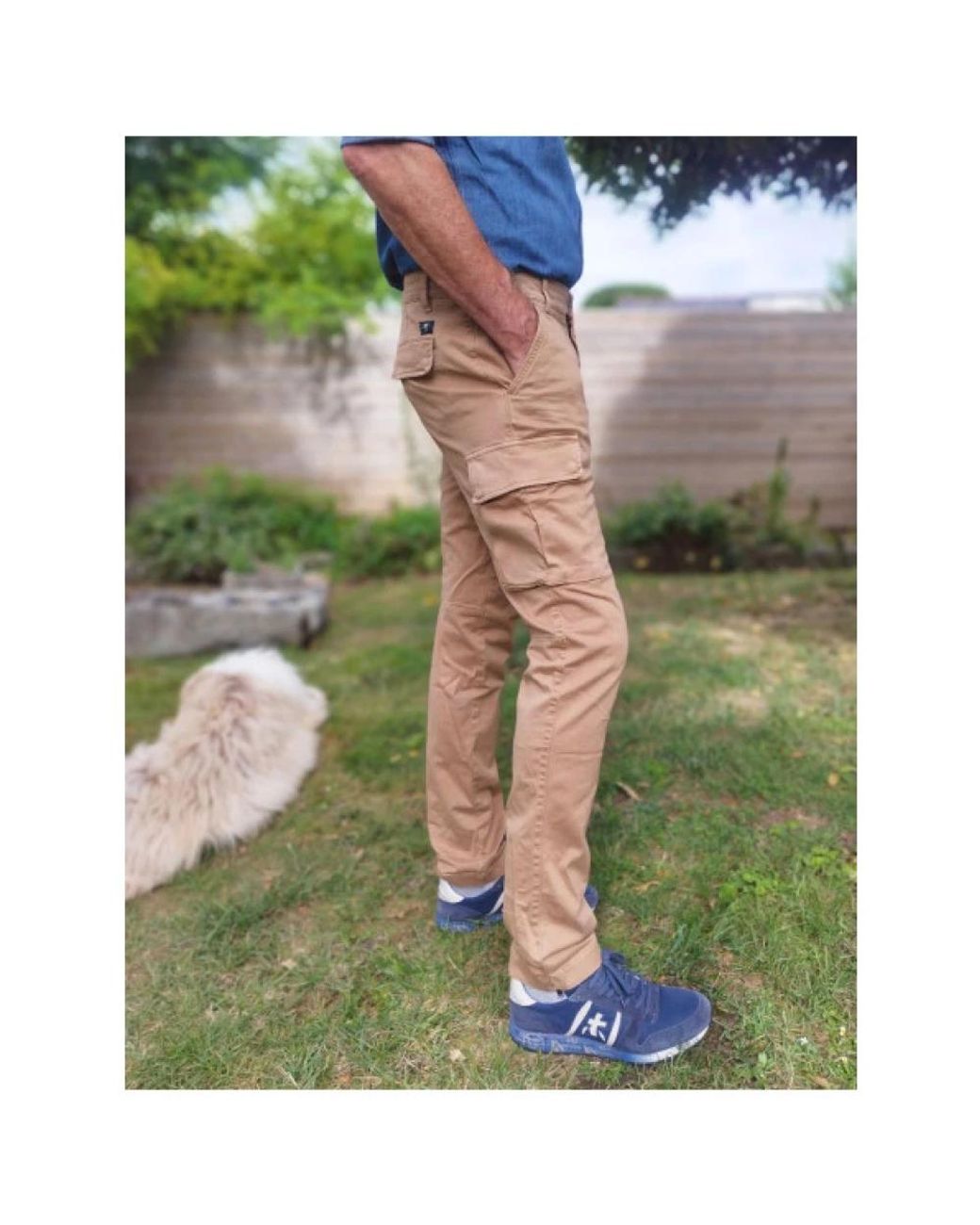 Mason's Blue Chinos for men