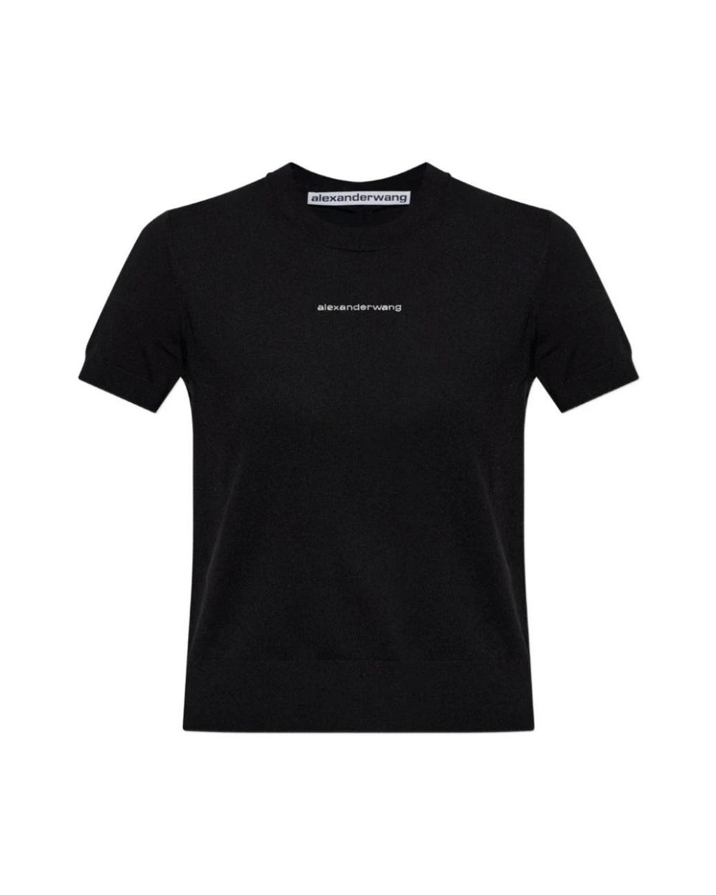 Alexander Wang Black Round-Neck Knitwear