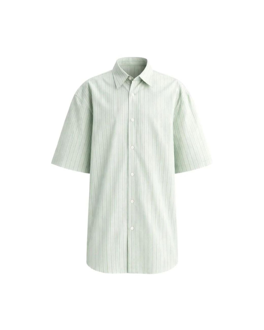 Dries Van Noten Blue Short Sleeve Shirts for men