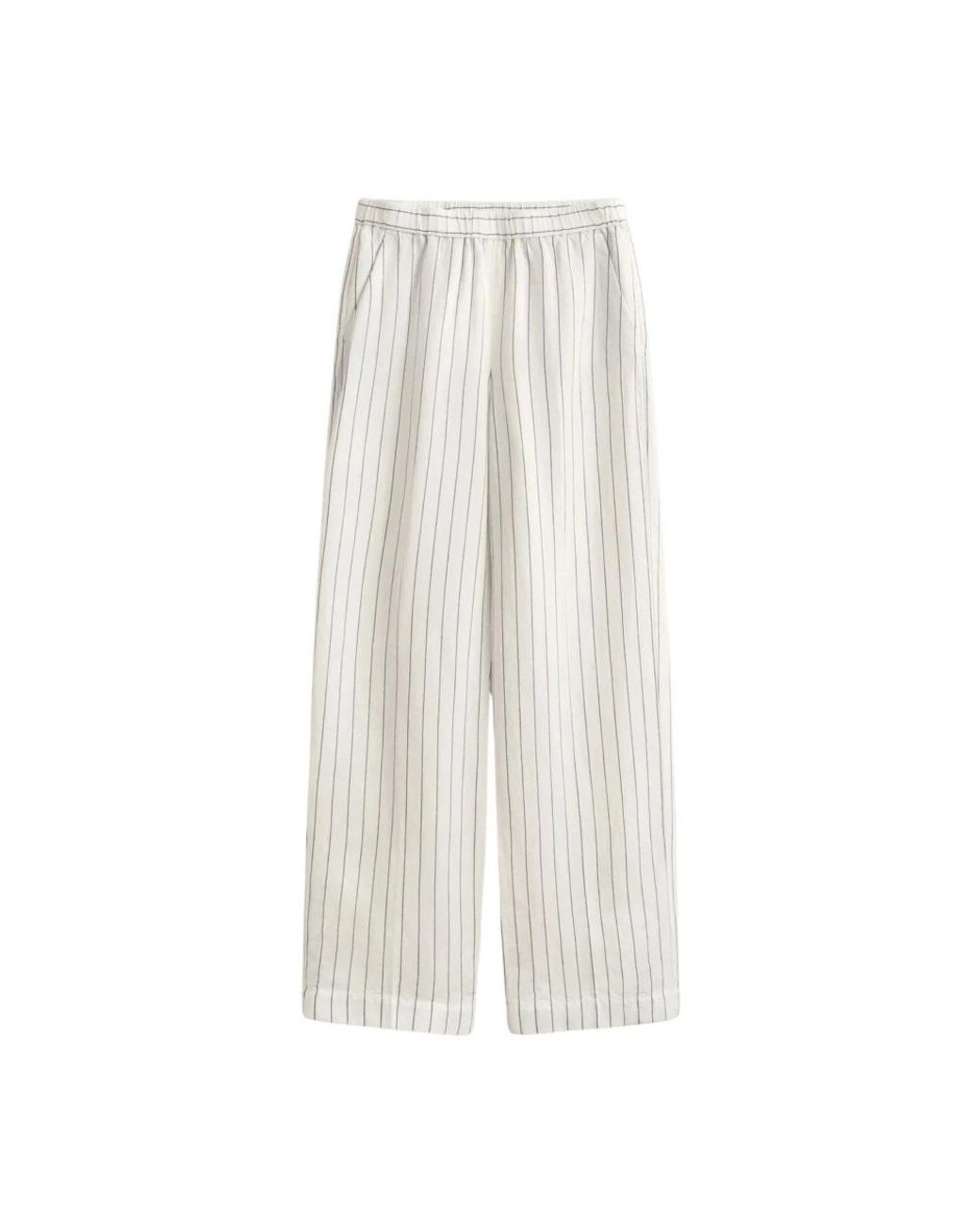 Gant White Wide Trousers