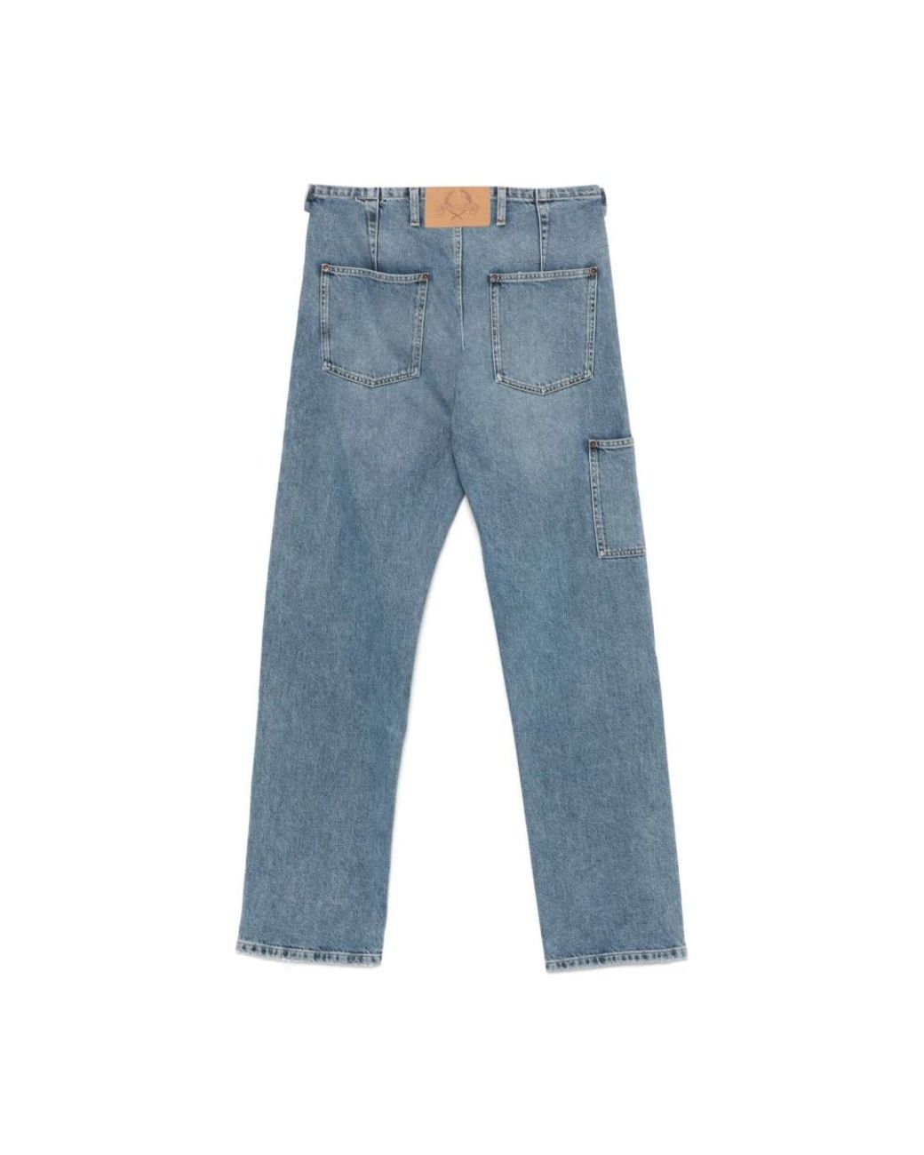 Moschino Blue Straight Fit Jeans for men