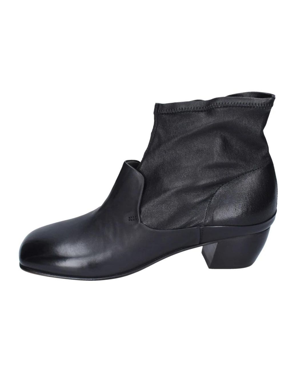 Moma Black Heeled Boots