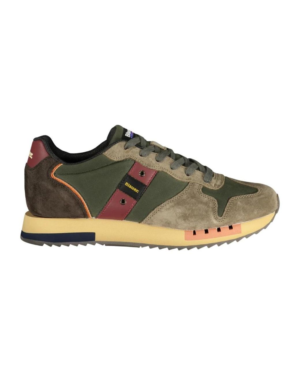 Blauer Queens01 Wax Sneaker in Green für Herren