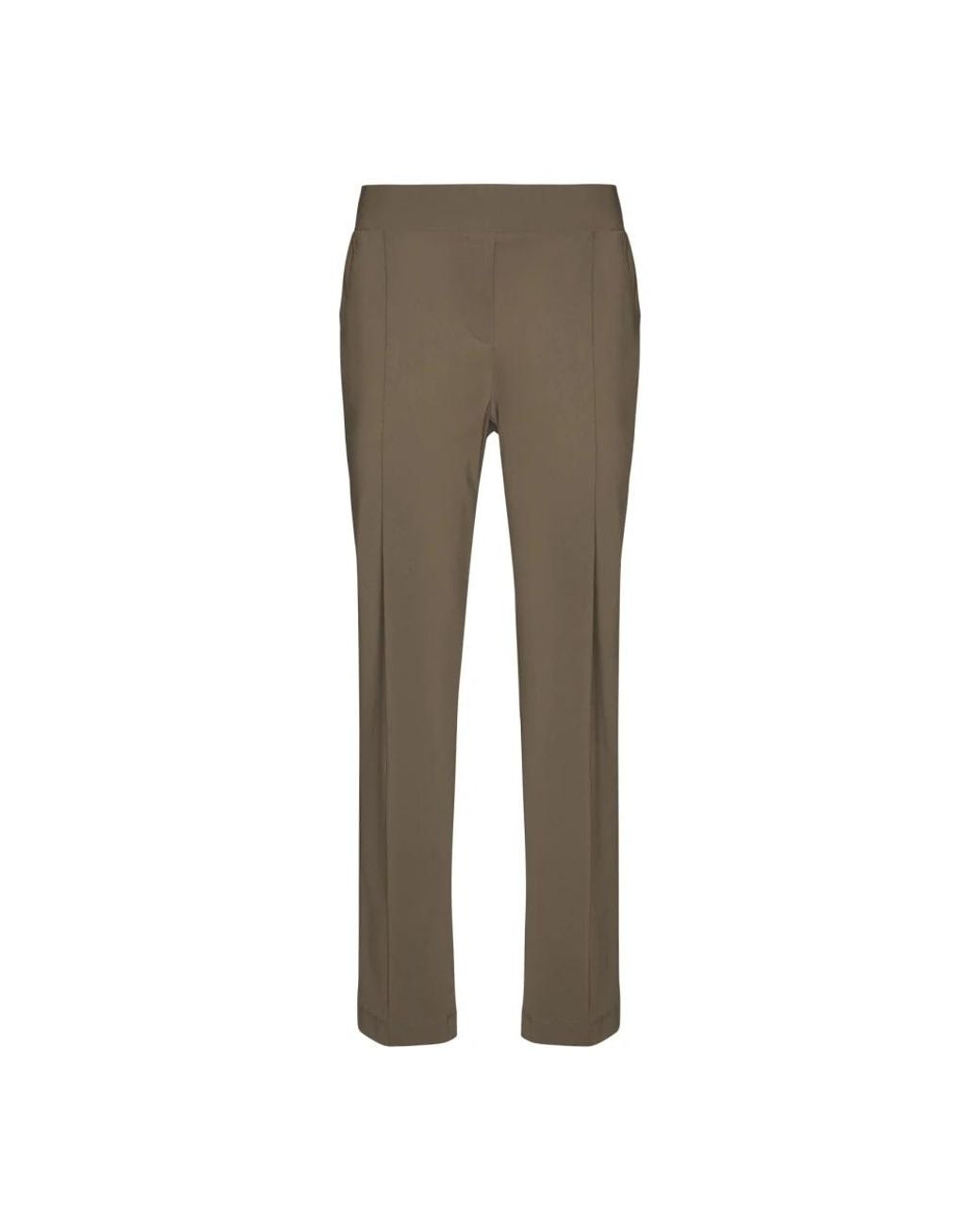 Elena Miro Gray Slim-Fit Trousers