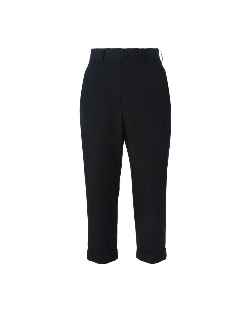 Comme des Garçons Black Cropped Trousers for men