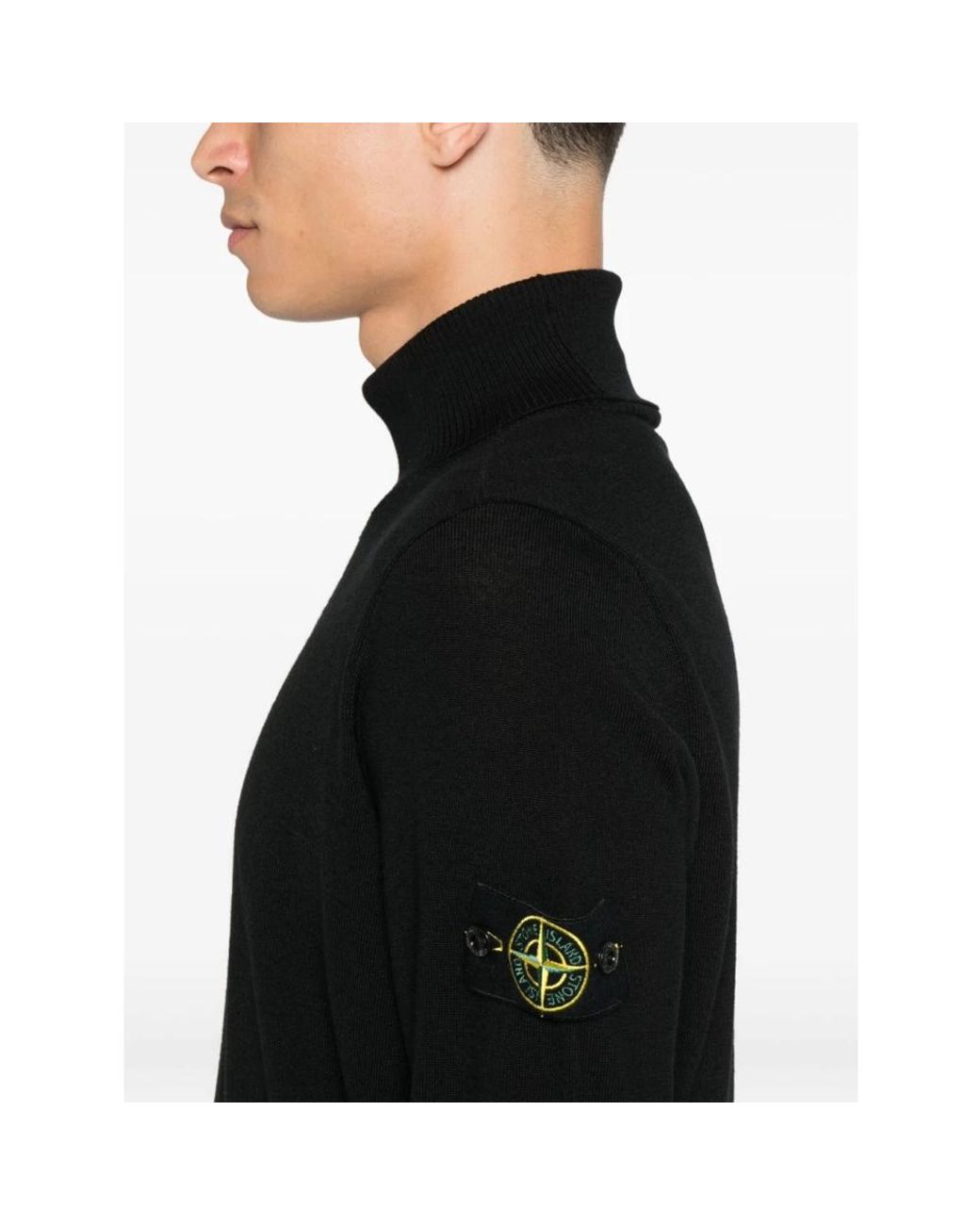 Stone Island Black Turtlenecks for men