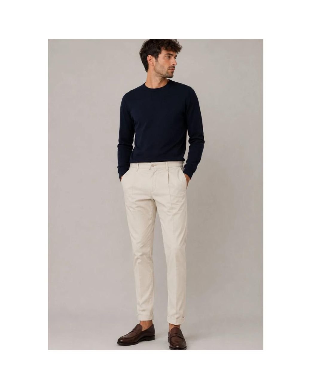 BRIGLIA Natural Chinos for men