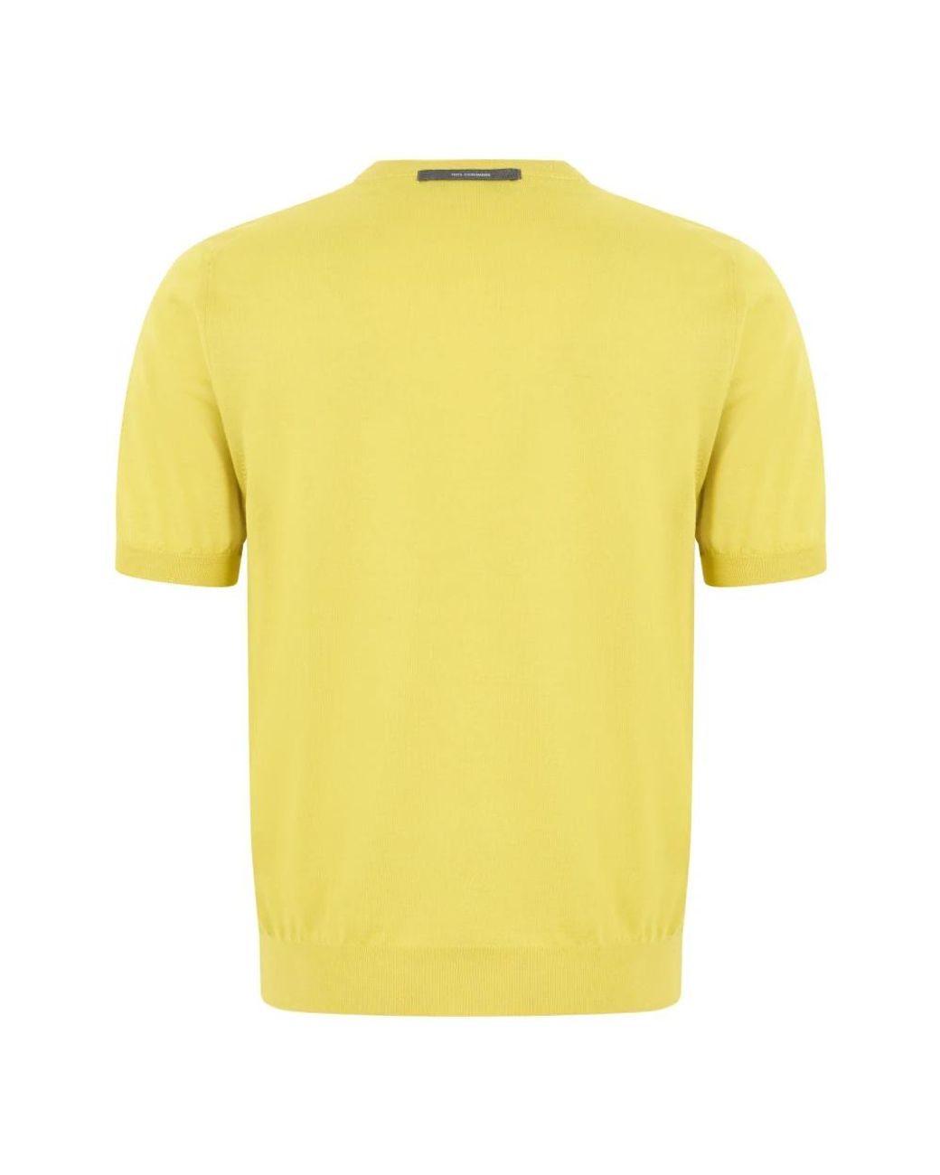Fedeli Yellow Round-Neck Knitwear for men
