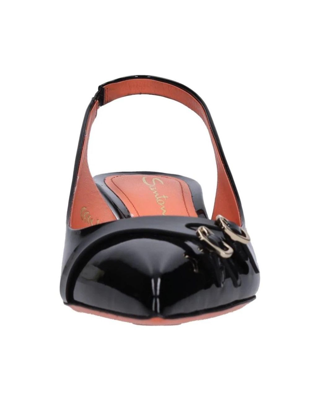 Santoni Black With Heel
