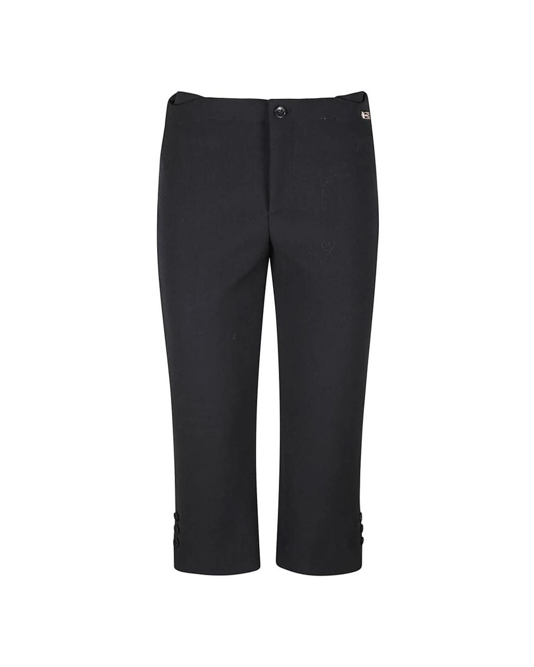 Victoria Beckham Blue Cropped Trousers