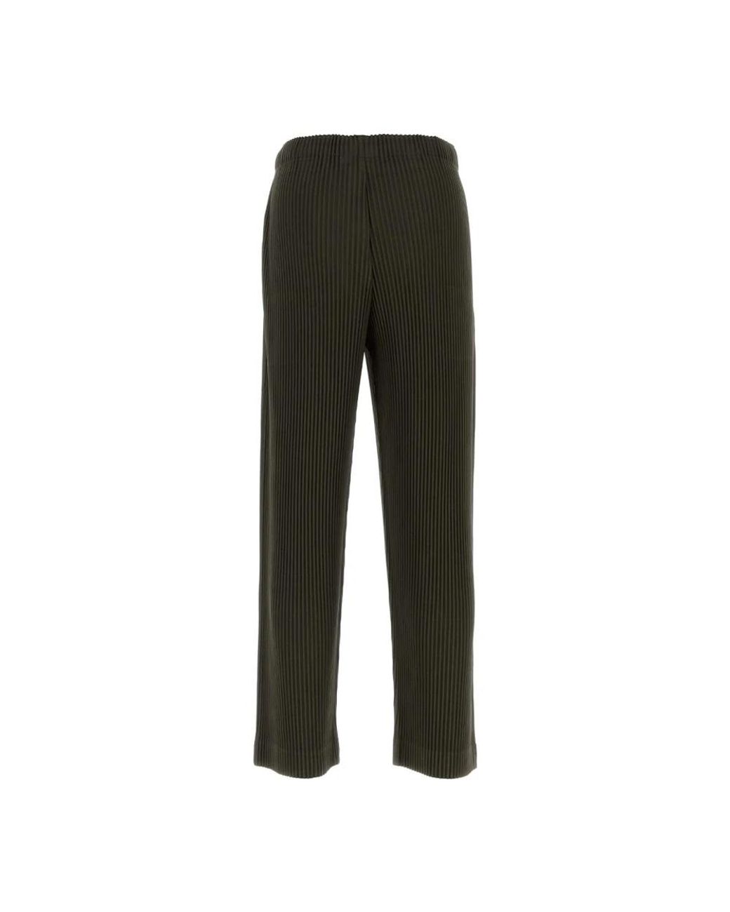Issey Miyake Black Straight Trousers for men