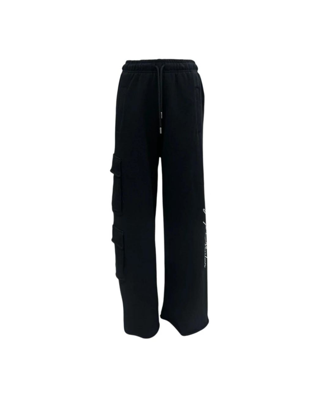 Marcelo Burlon Black Wide Trousers