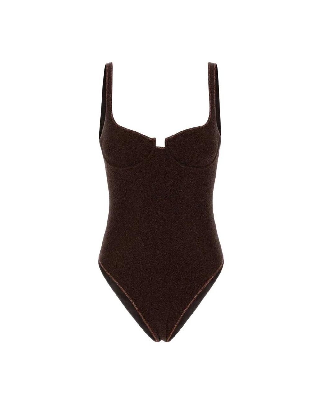 Oseree Brown One-Piece