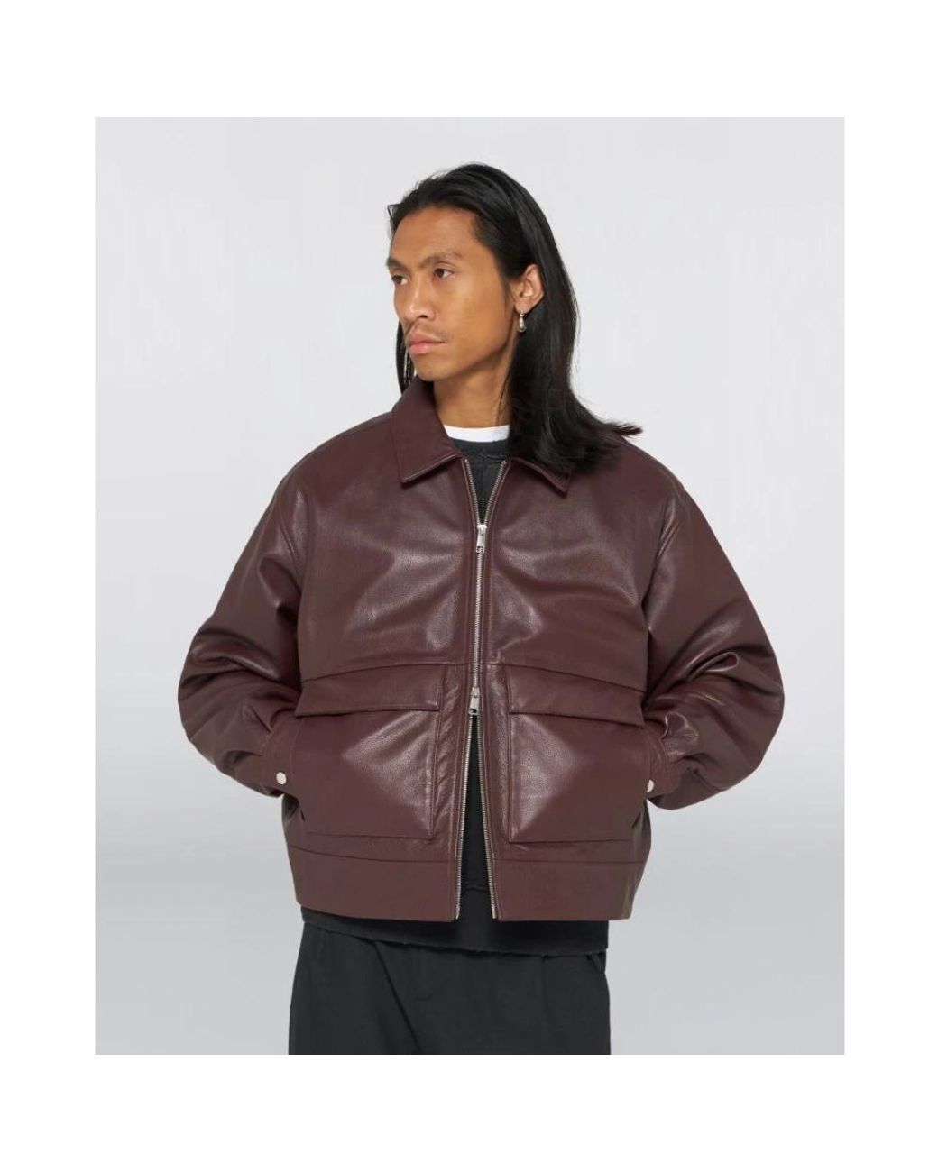 Leather Jackets Edwin de hombre de color Brown