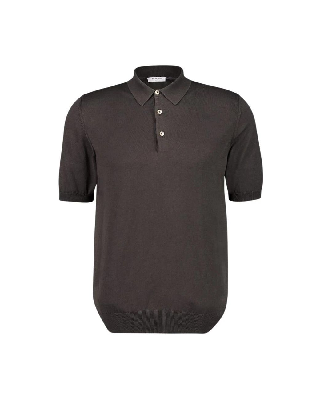 Boglioli Black Polo Shirts for men