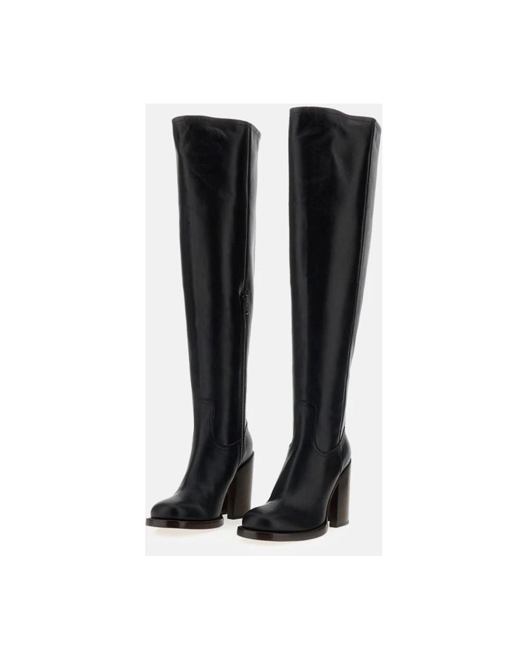 Dries Van Noten Black Over-The-Knee Boots