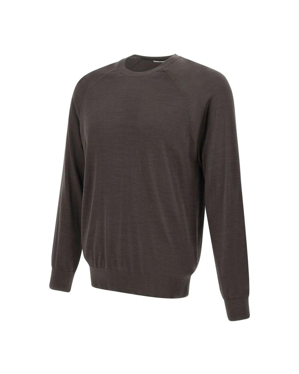 Kangra Gray Round-Neck Knitwear for men
