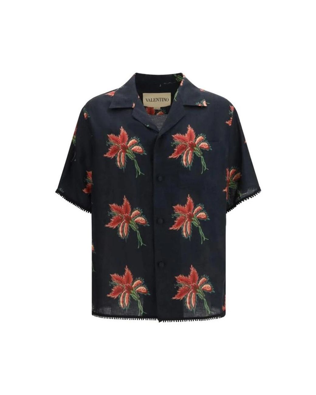 Valentino Blue Short Sleeve Shirts for men