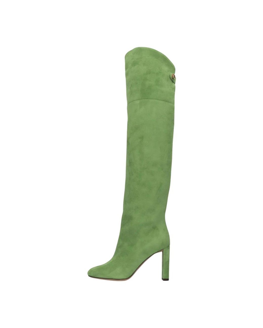 Maison Skorpios Green Over-The-Knee Boots