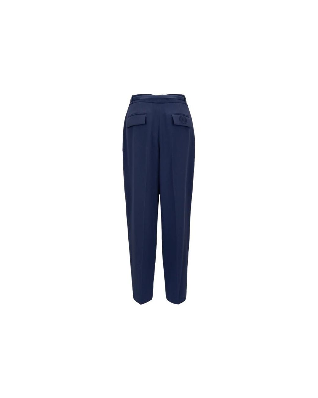 Elisabetta Franchi Blue Tapered Trousers