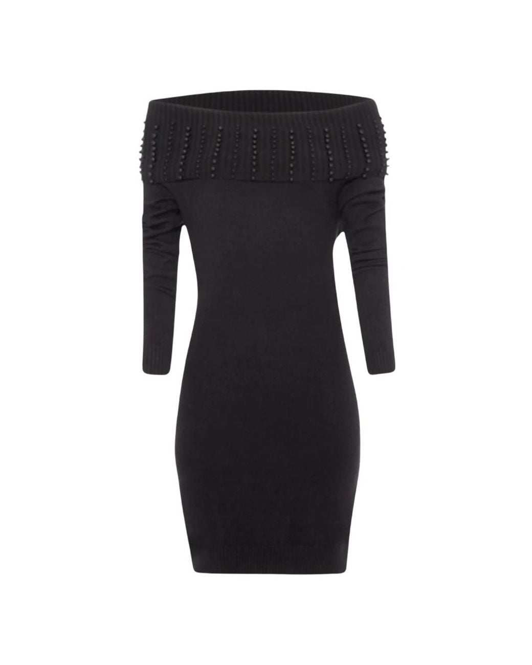 Fracomina Black Knitted Dresses