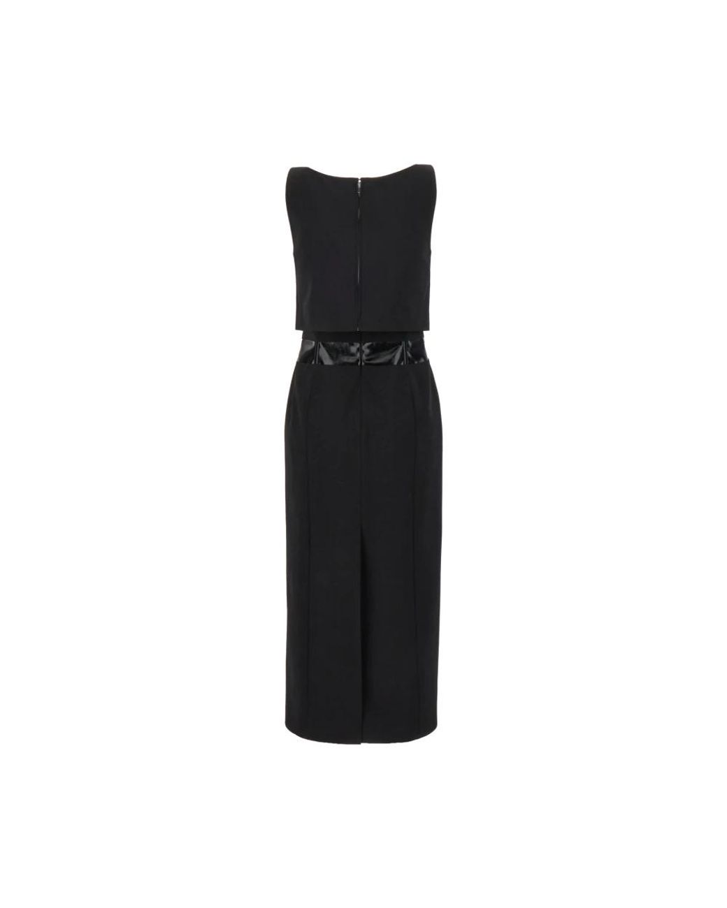 Midi Dresses Del Core en coloris Black