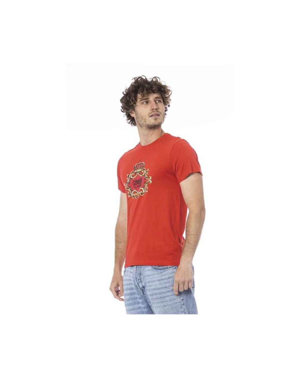 Roberto Cavalli Red T-Shirts for men