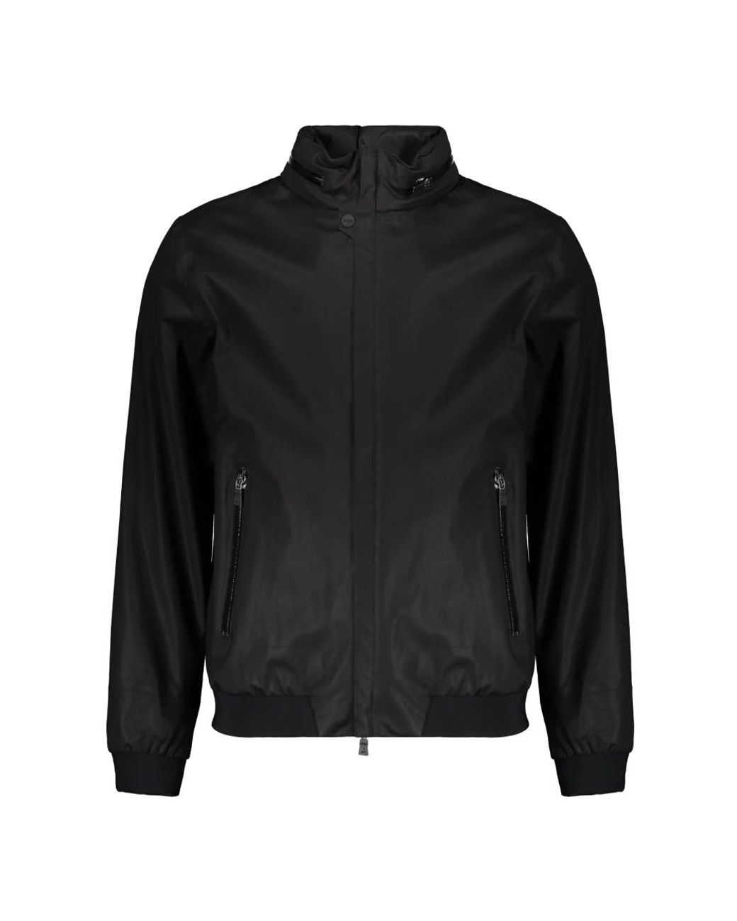 Herno Black Bomber Jackets for men
