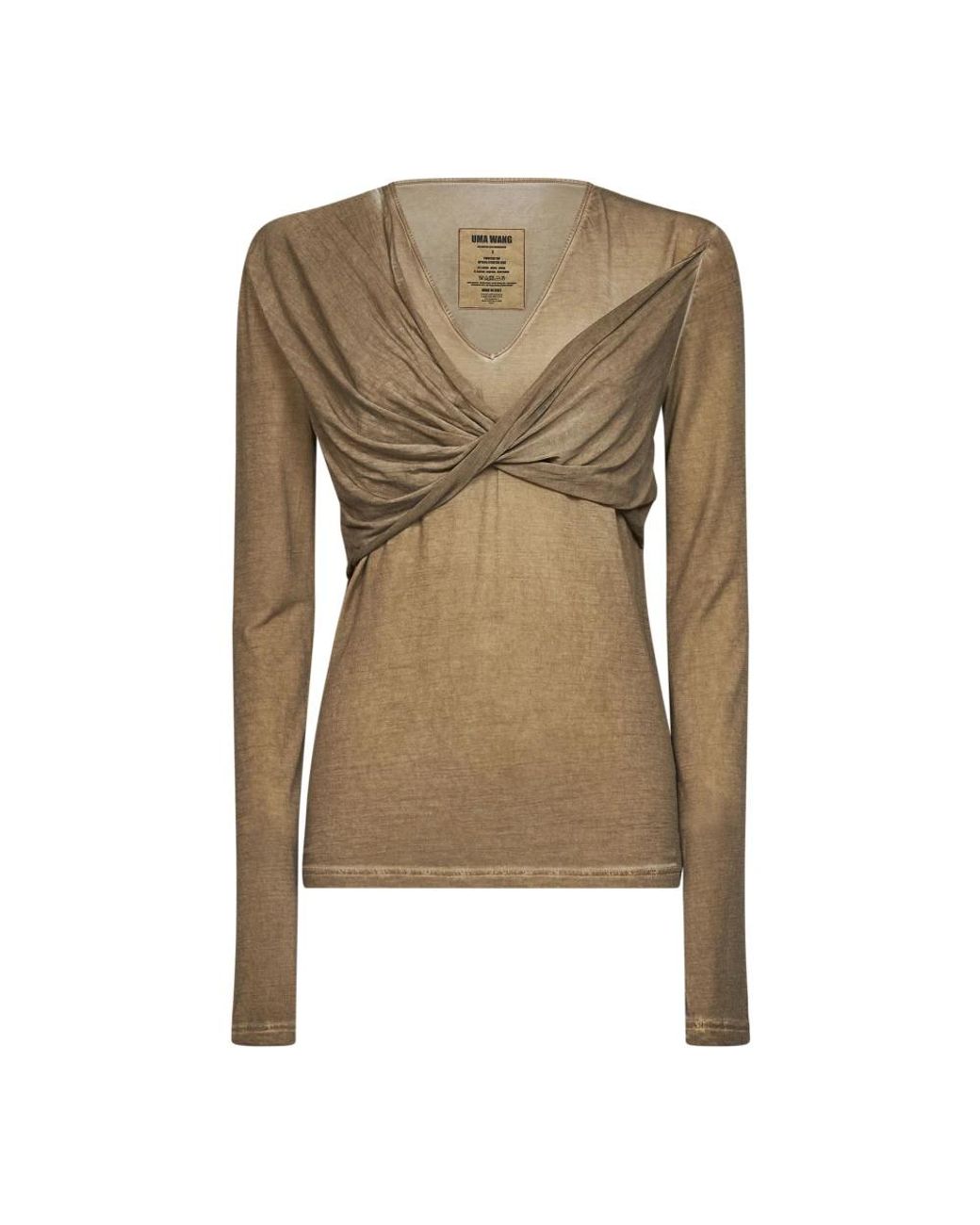 Uma Wang Green Long Sleeve T-Shirts