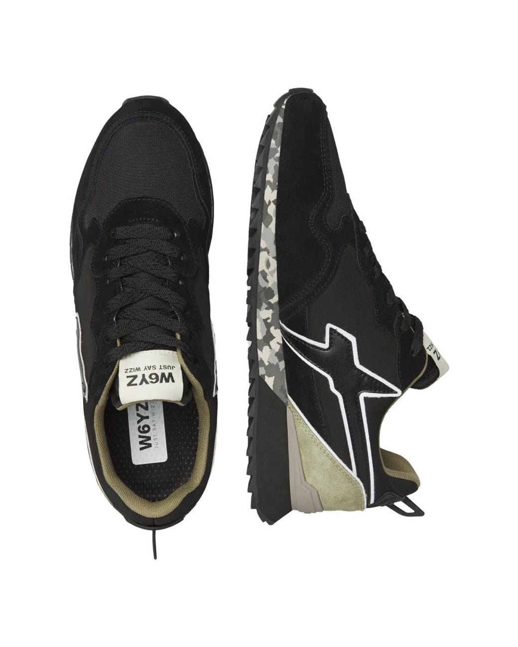 W6yz Black Sneakers for men