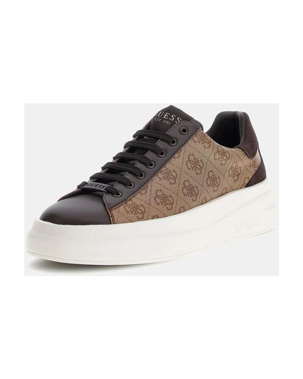 Guess Sneakers 4g logo suede inserts in Brown für Herren
