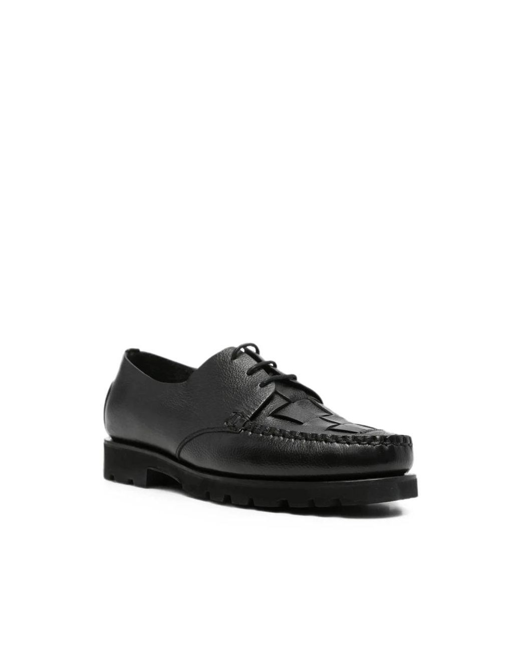 Derby Con Inserti di Hereu in Black da Uomo