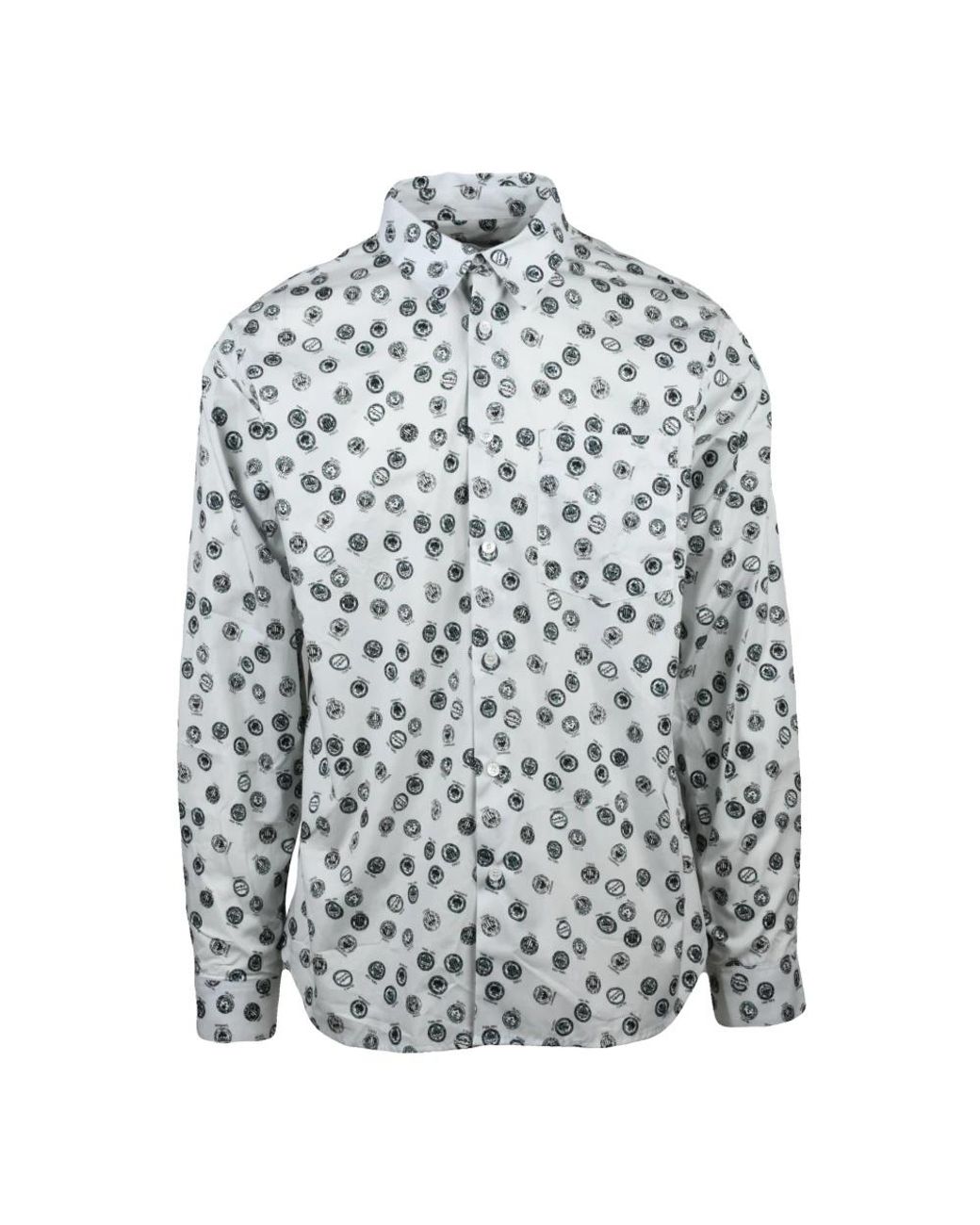 Maison Kitsuné Gray Casual Shirts for men