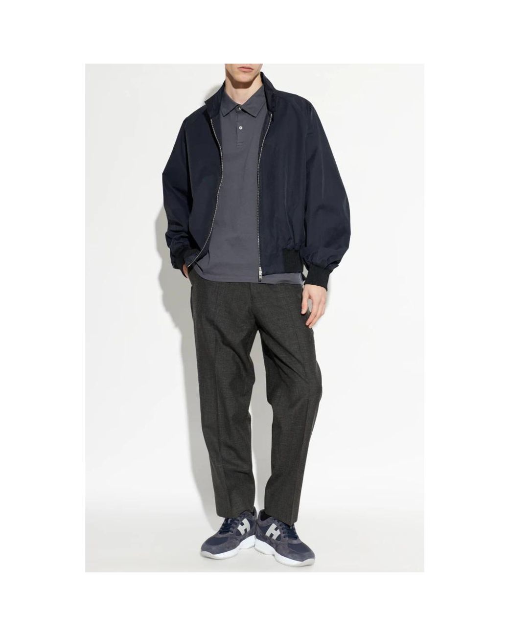 Officine Generale Blue Polo Shirts for men