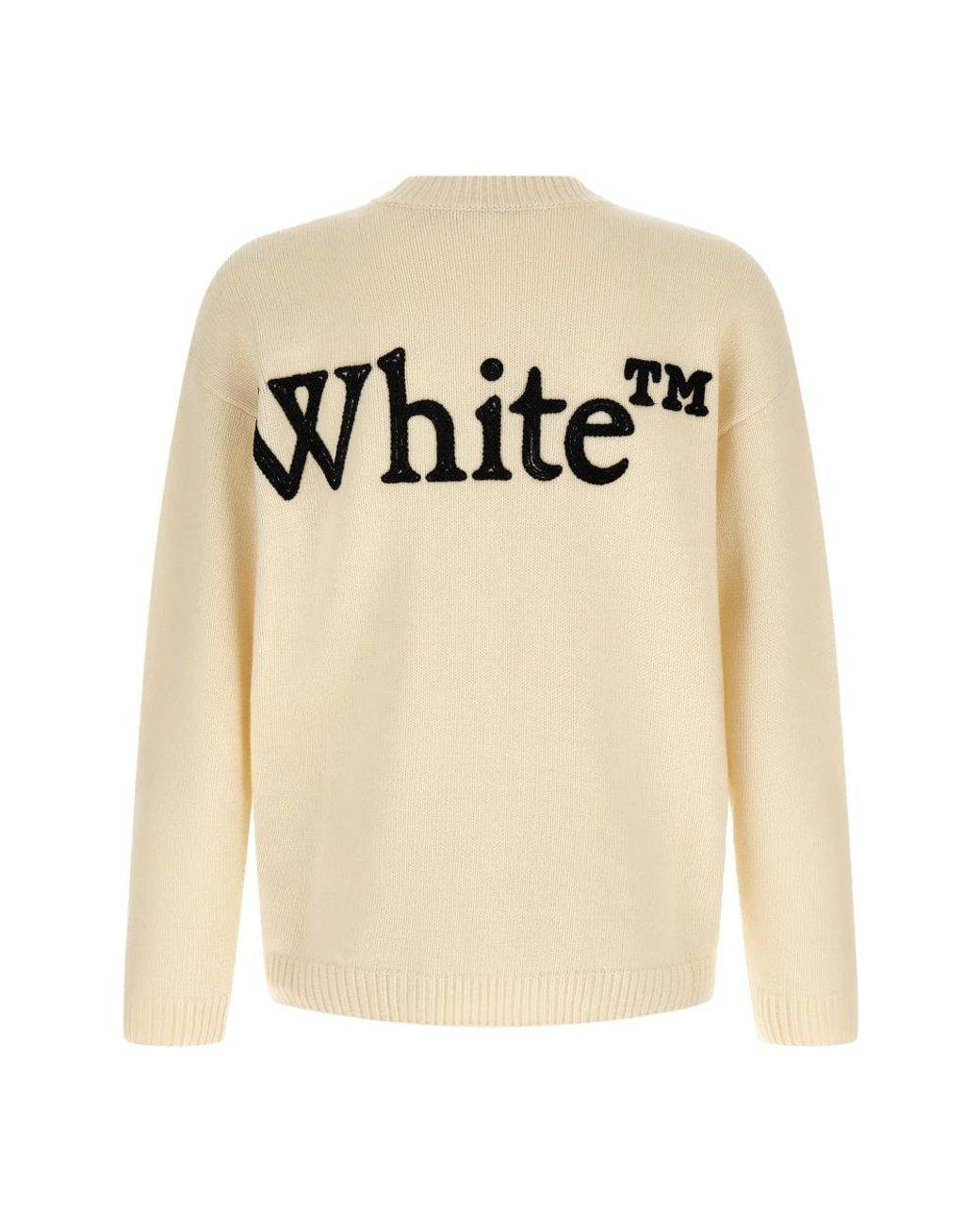 Off-White c/o Virgil Abloh White Round-Neck Knitwear for men