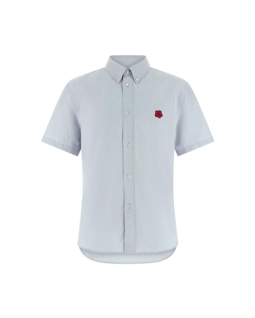 KENZO Blue Short Sleeve Shirts for men