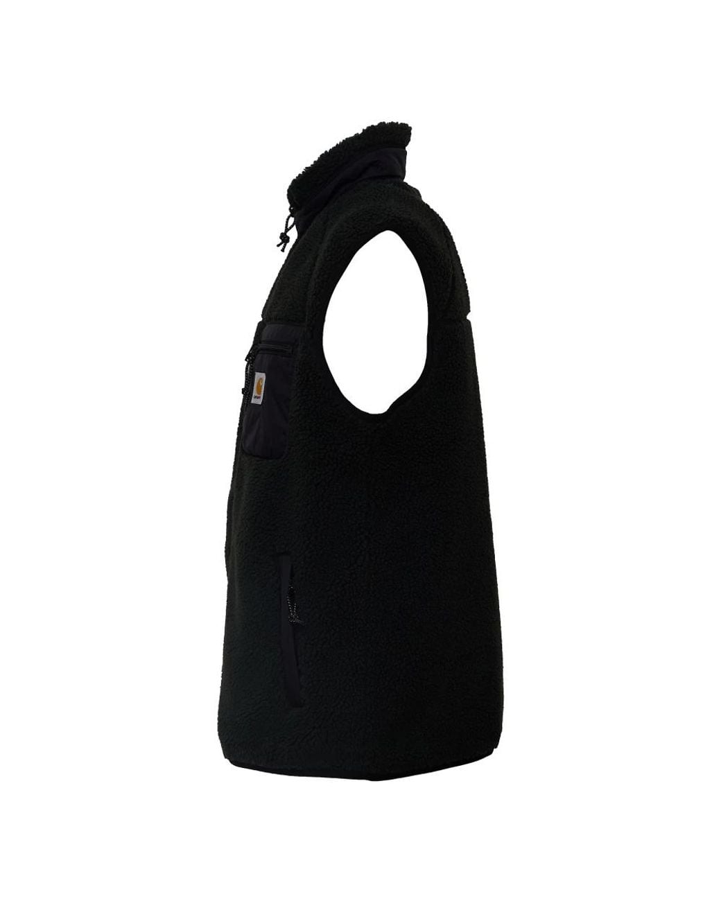 Carhartt Black Prentis Textured Stand-Up Collar Vest for men