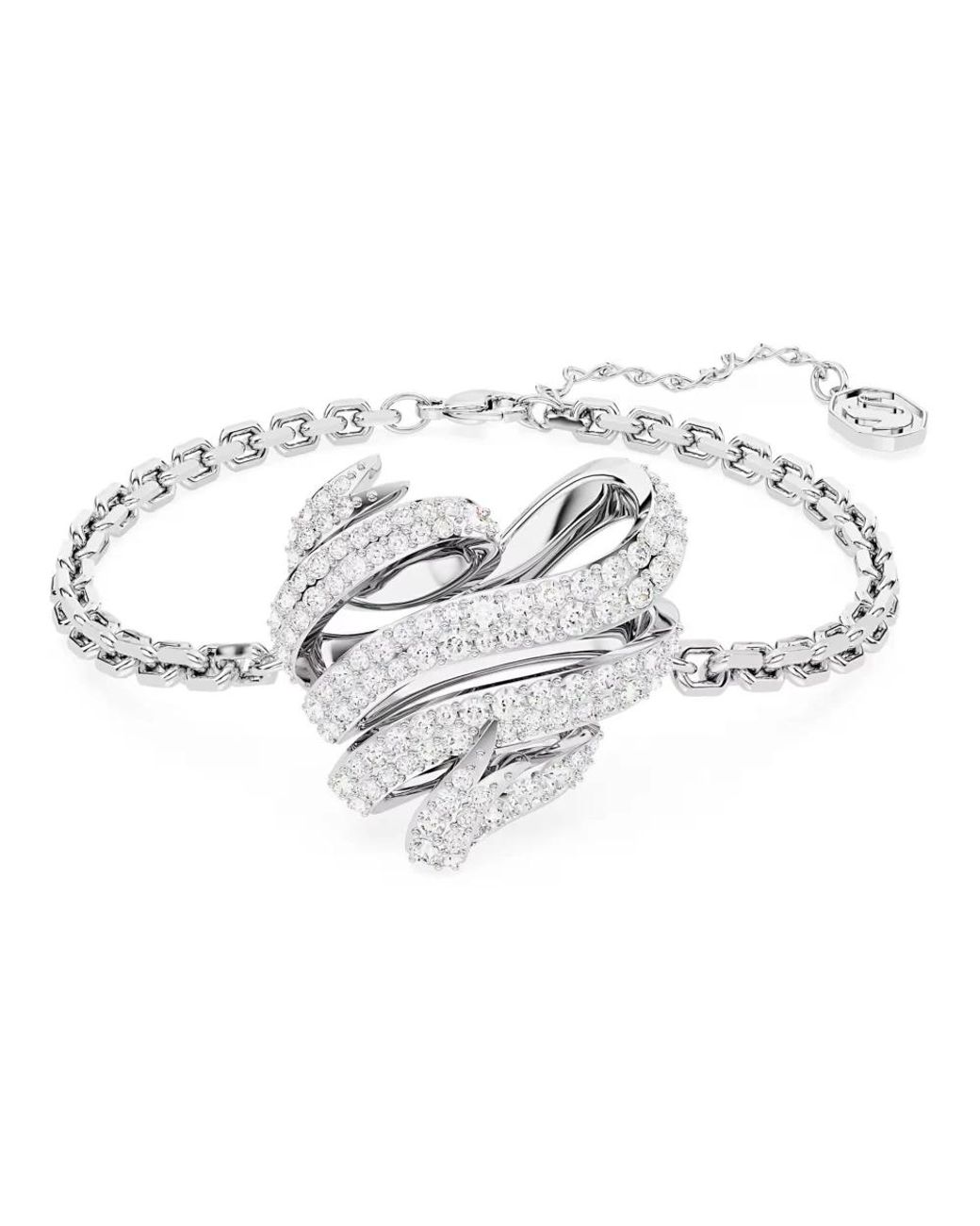 Swarovski Accessoires ,Grijs ,Armband Hart Hyperbola in het Metallic