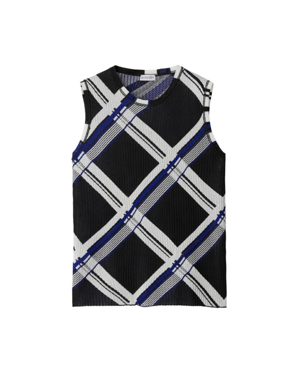 Burberry Blue T-Shirts And Polos