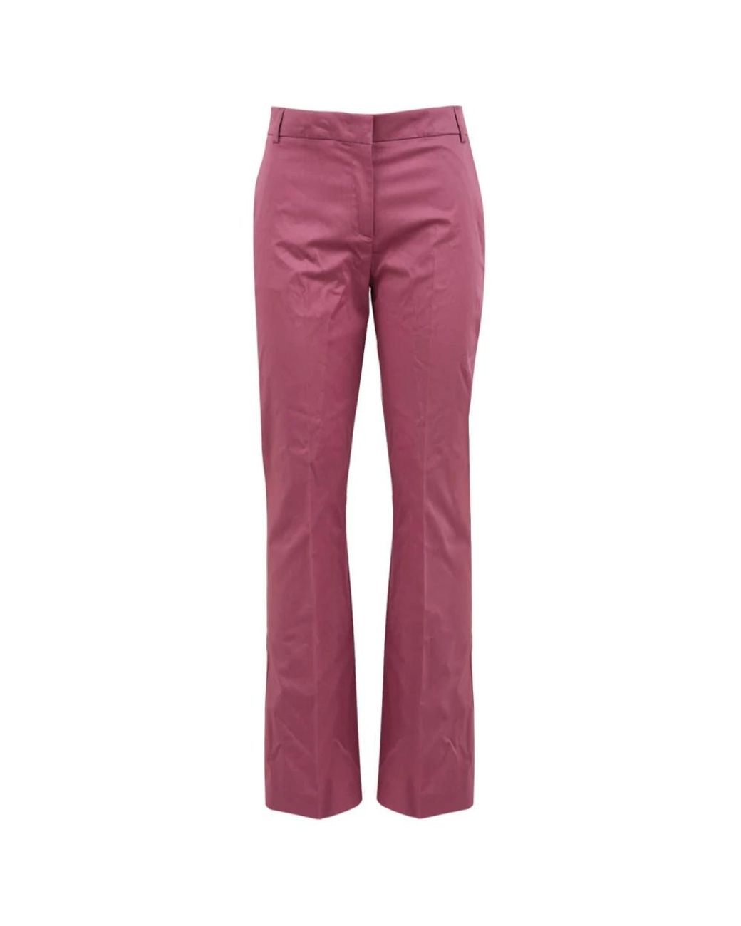 Drumohr Broeken ,Paars ,Elegante Broek in het Red