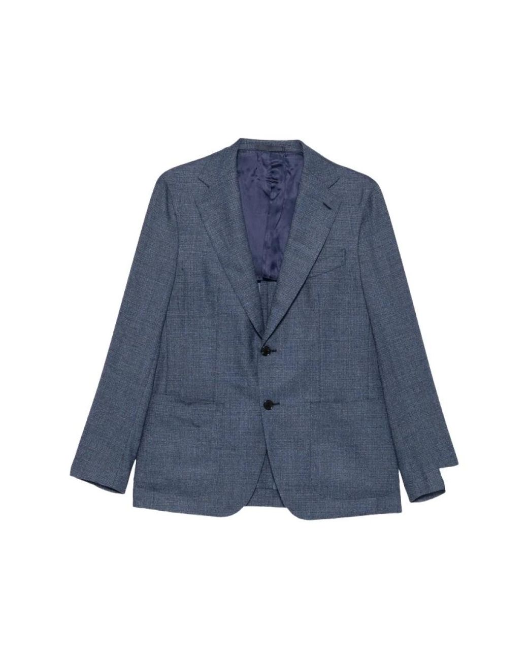 Caruso Blue Blazers for men